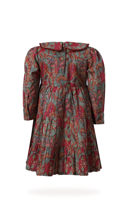 Amara Dress : SAGE : Infant : Toddler : Tween dress & diaper cover Yo Baby India 