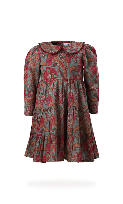 Amara Dress : SAGE : Infant : Toddler : Tween dress & diaper cover Yo Baby India 