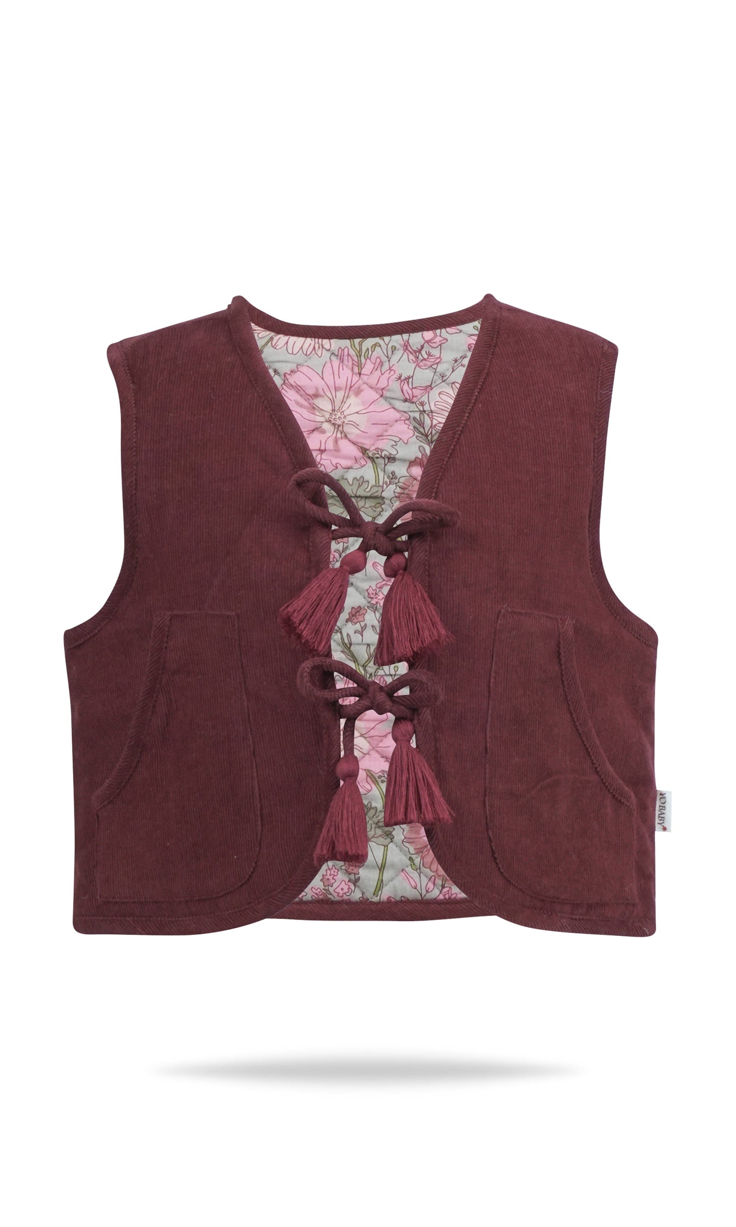 Ari Reversible Quilted Jacket : MAROON : Infant : Toddler : Tween Jacket Yo Baby India 