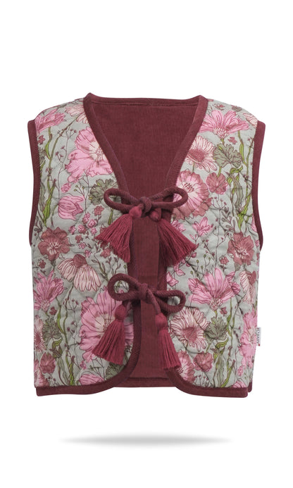 Ari Reversible Quilted Jacket : MAROON : Infant : Toddler : Tween Jacket Yo Baby India 