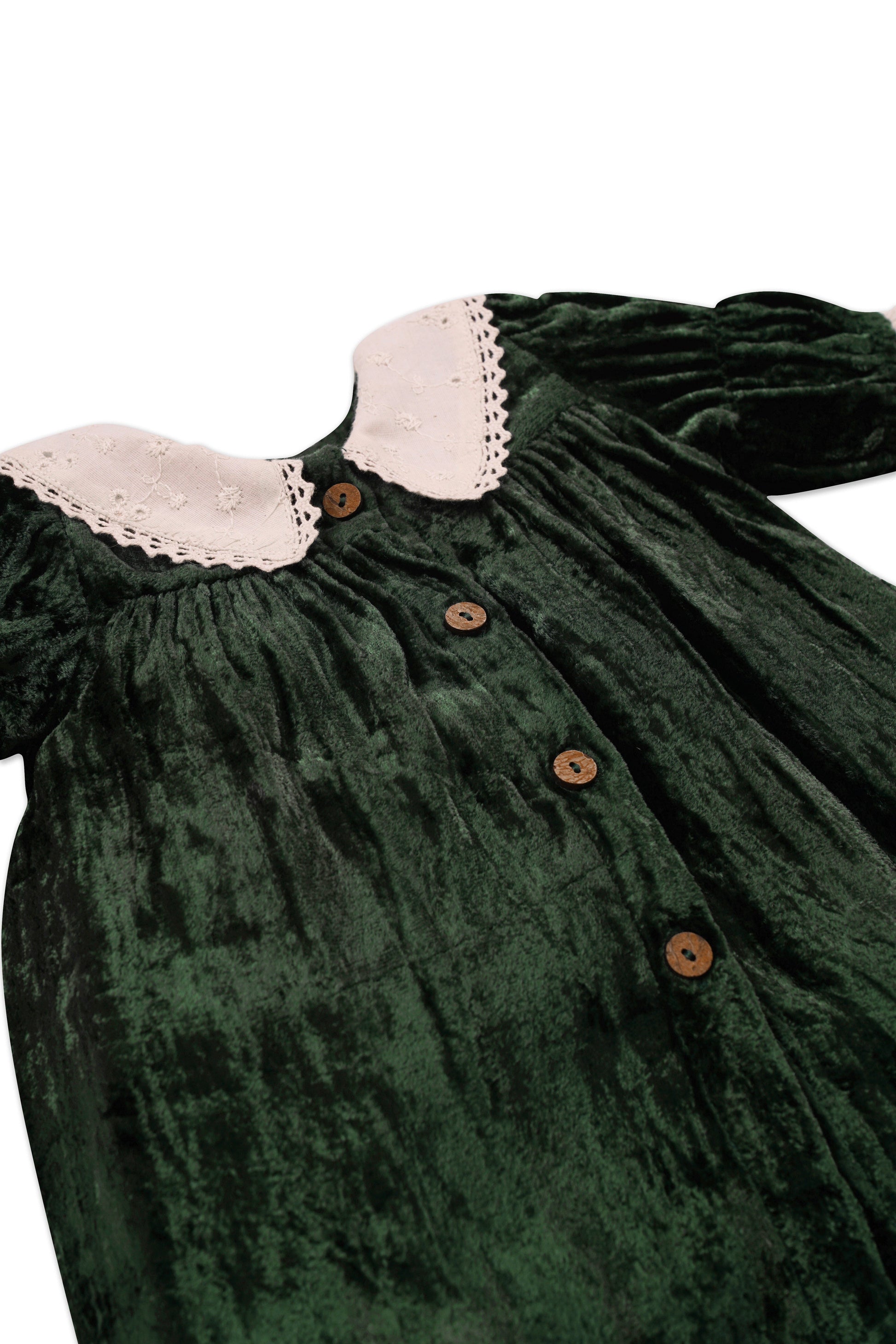 Ava Dress : CHRISTMAS GREEN : Infant : Toddler : Tween dress & diaper cover Yo Baby India 