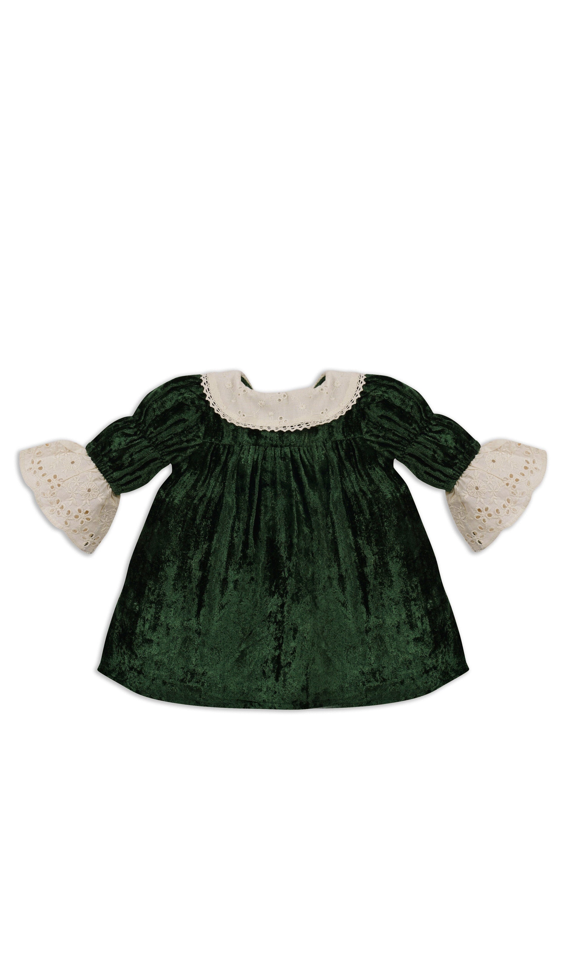 Ava Dress : CHRISTMAS GREEN : Infant : Toddler : Tween dress & diaper cover Yo Baby India 