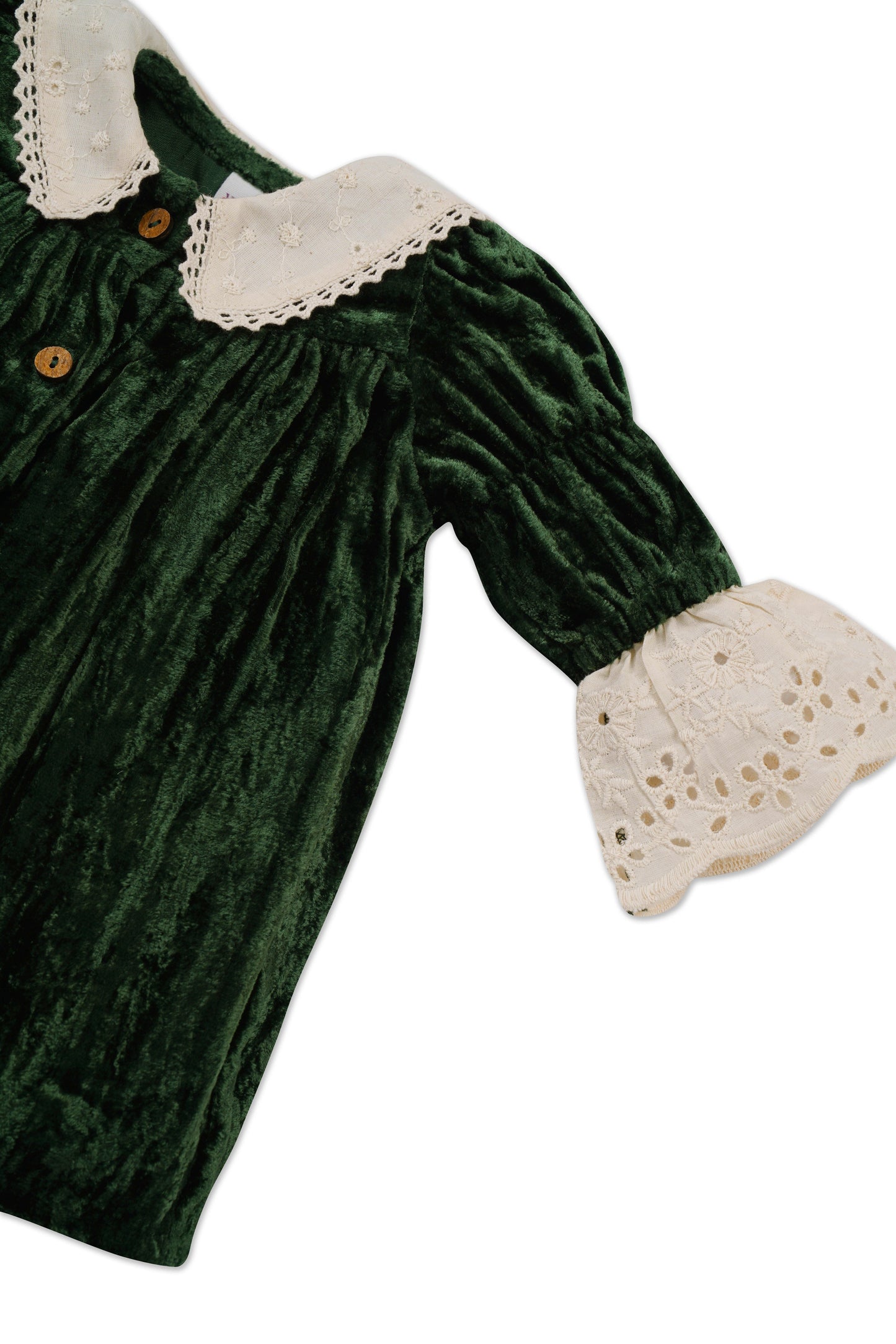 Ava Dress : CHRISTMAS GREEN : Infant : Toddler : Tween dress & diaper cover Yo Baby India 