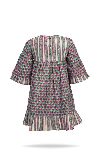 Bella Bee Dress : SAGE : Infant : Toddler : Tween dress & diaper cover Yo Baby India 