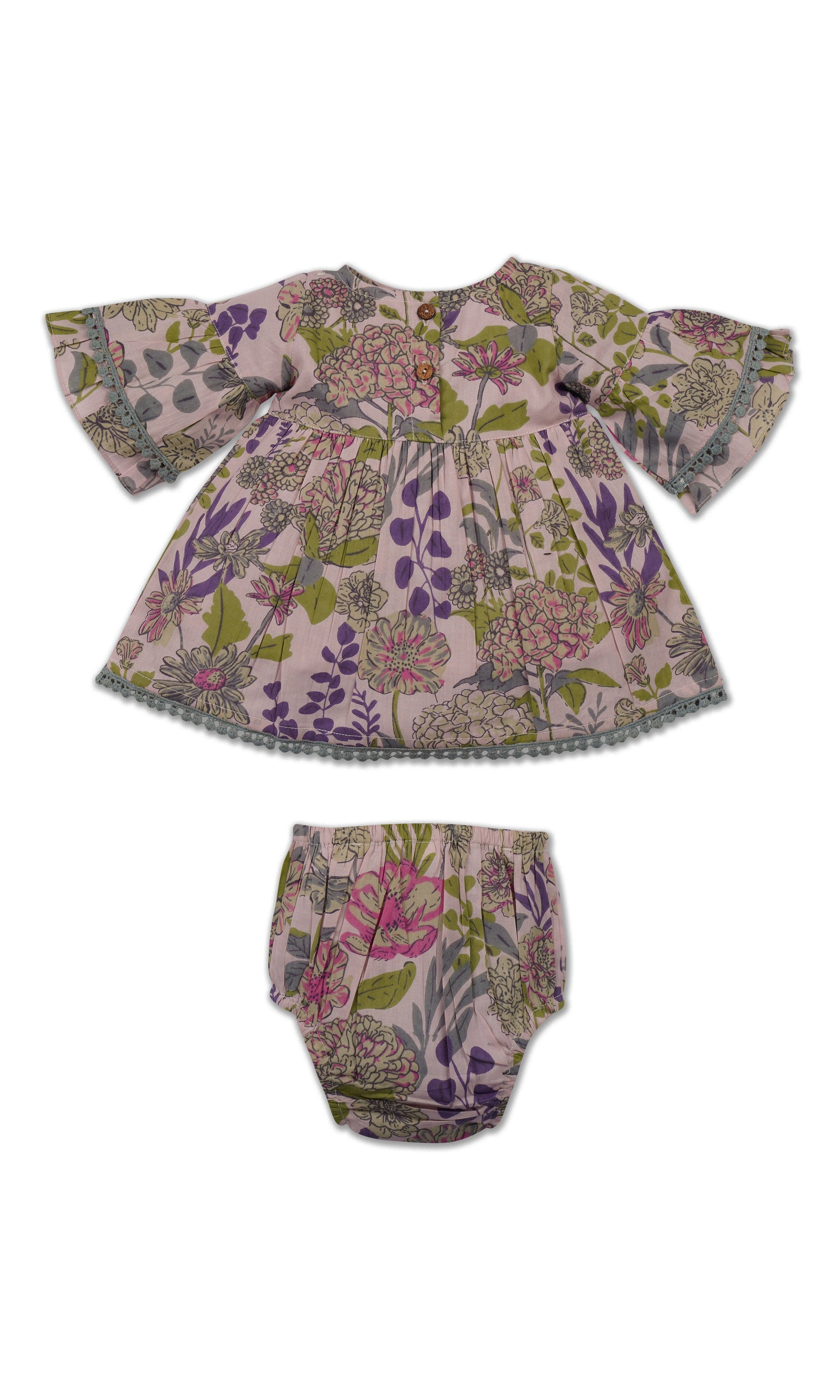 Bella Dress : LAVENDER : Infant : Toddler : Tween dress & diaper cover Yo Baby India 