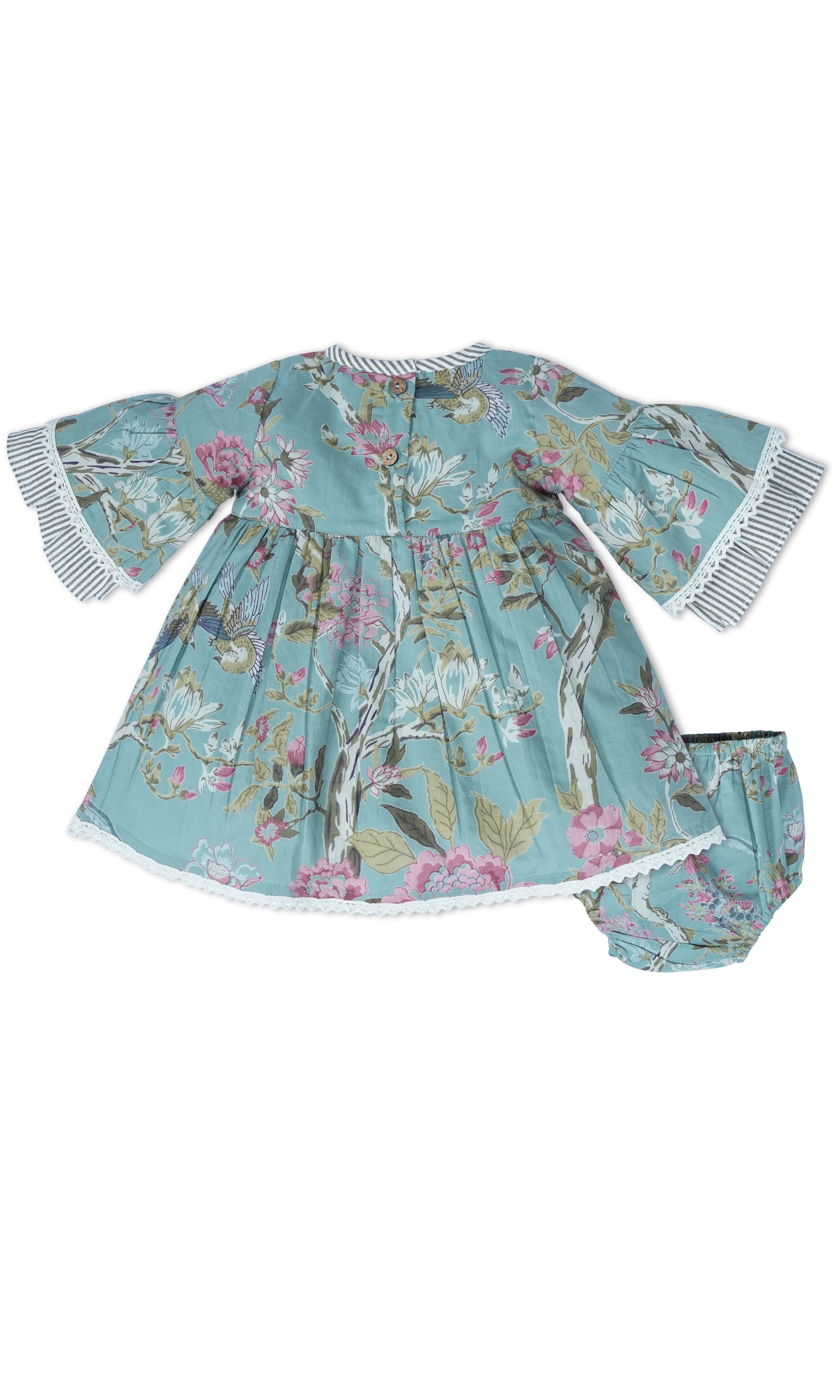 Bella Dress : SAGE : Infant : Toddler : Tween dress & diaper cover Yo Baby India 