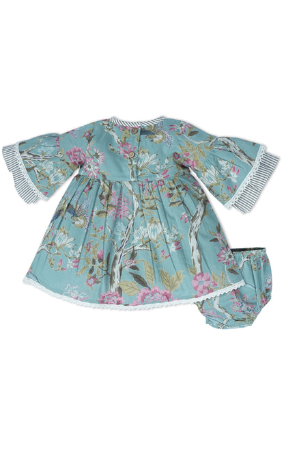 Bella Dress : SAGE : Infant : Toddler : Tween dress & diaper cover Yo Baby India 