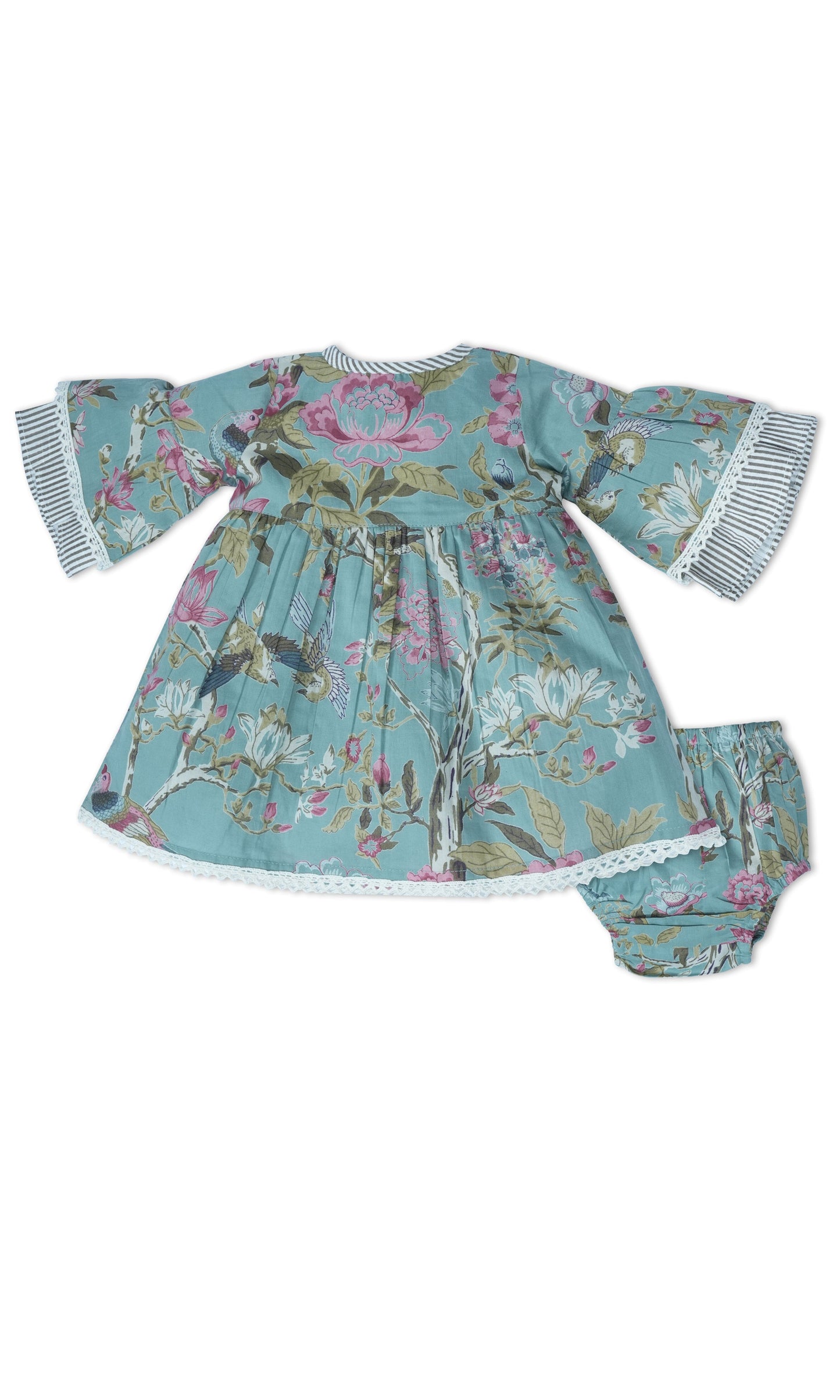 Bella Dress : SAGE : Infant : Toddler : Tween dress & diaper cover Yo Baby India 