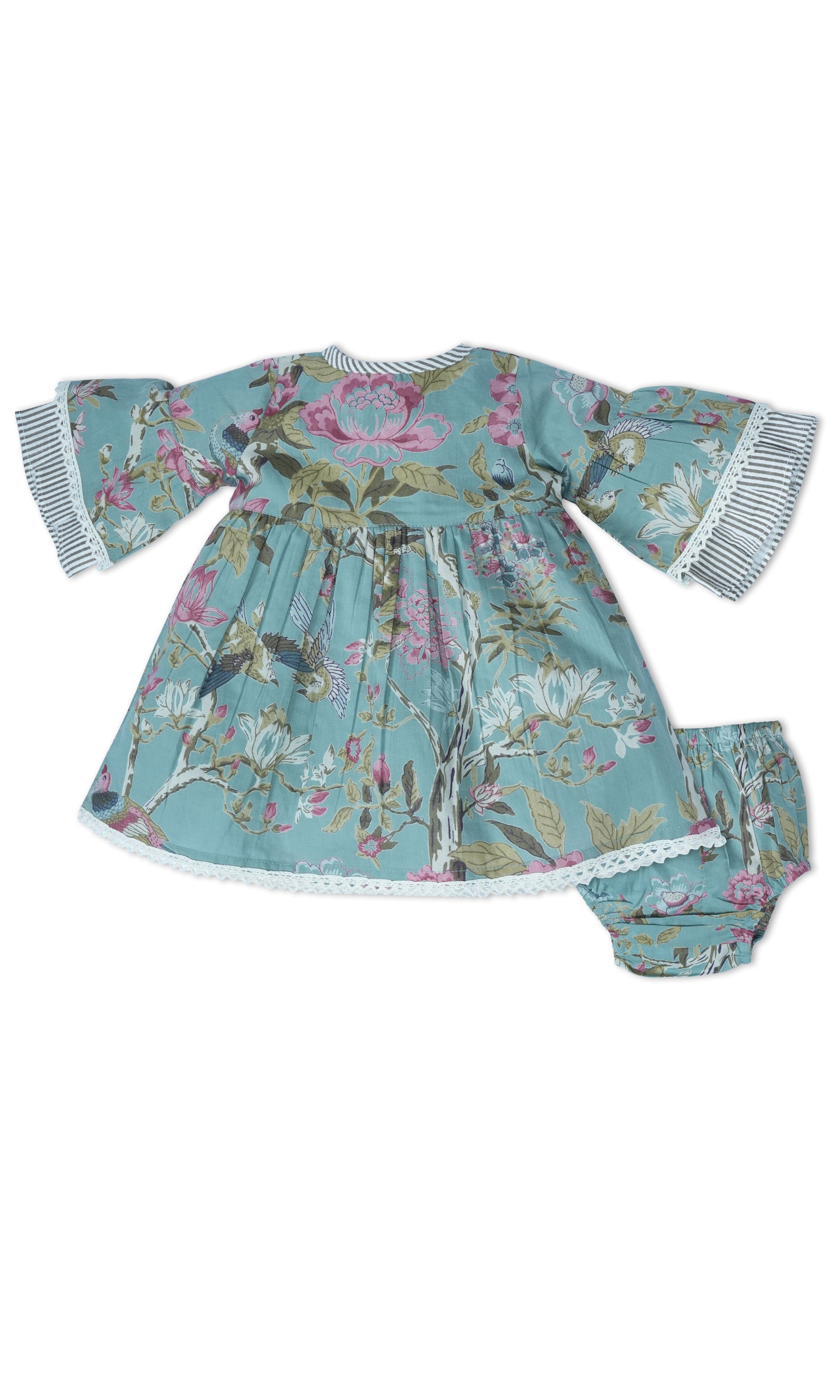 Bella Dress : SAGE : Infant : Toddler : Tween dress & diaper cover Yo Baby India 