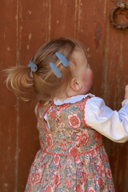 Charming Red Floral Fit & Flare Dress with Cotton Lace Finish DRESS Yo Baby India 