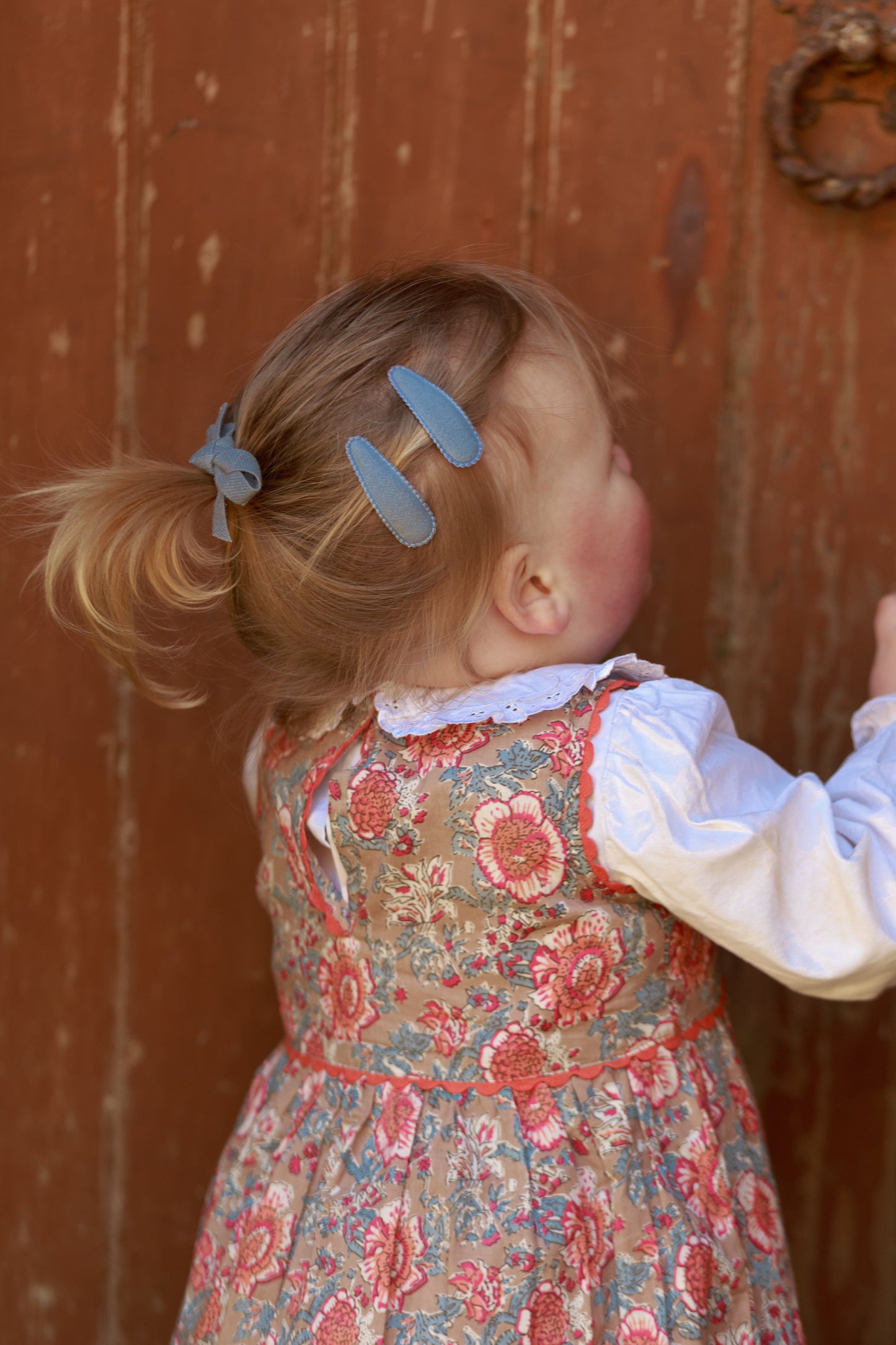 Charming Red Floral Fit & Flare Dress with Cotton Lace Finish DRESS Yo Baby India 