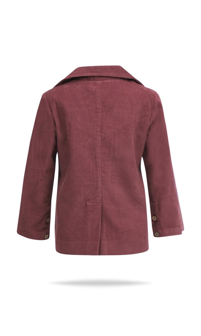 Corduroy Blazer : MAROON: Toddler : Tween Blazer Yo Baby India 