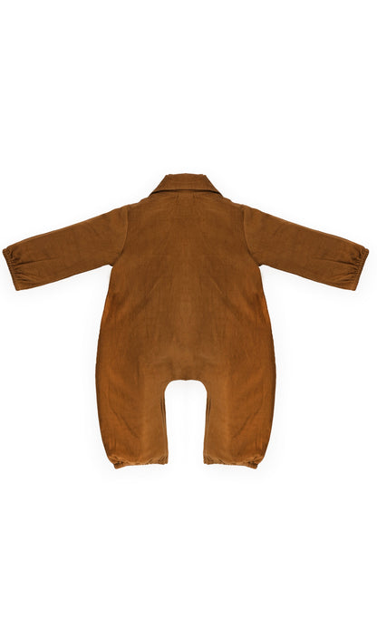 Corduroy Jumpsuit : MUSTARD : Unisex : Infant : Baby Girl : Baby Boy Jump Suit Yo Baby India 