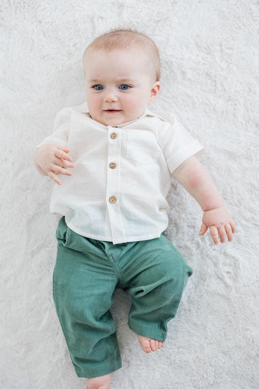 Corduroy pants and shirt set Boys Yo Baby Wholesale 