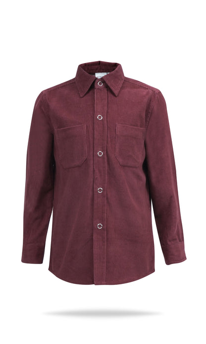 Corduroy Shirt : MAROON : Toddler : Tween Shirt Yo Baby India 