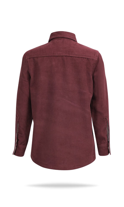 Corduroy Shirt : MAROON : Toddler : Tween Shirt Yo Baby India 