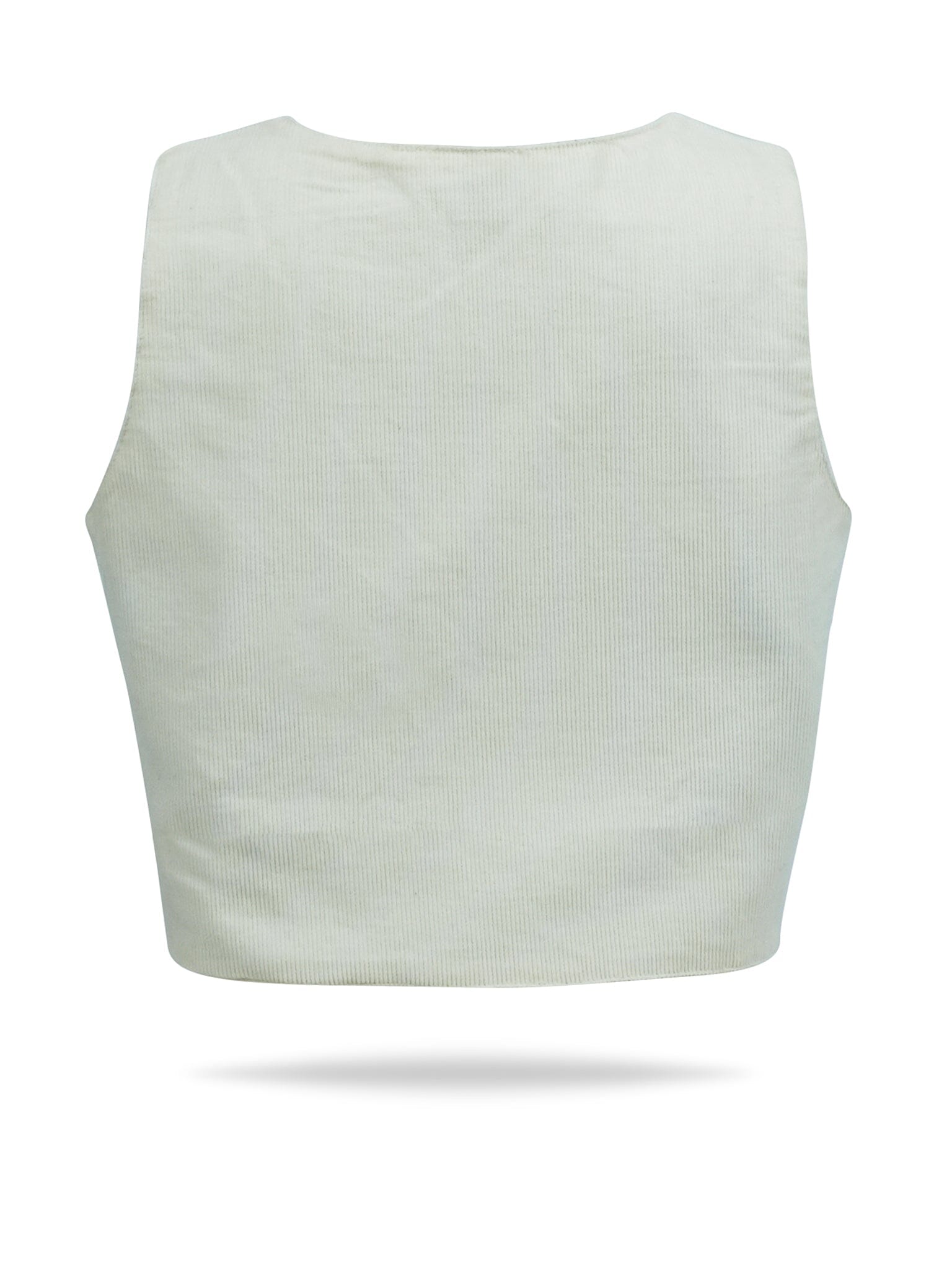 Corduroy Vest : OFF-WHITE : Toddler : Tween : Unisex Waistcoat Yo Baby India 