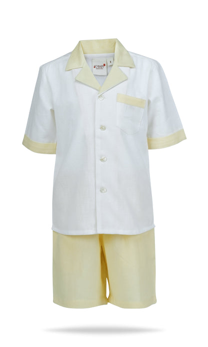 Easter Egg Hunt Shorts and Shirt Set : YELLOW : Infant : Toddler : Tween BOYS SHIRT AND SHORTS Yo Baby India 