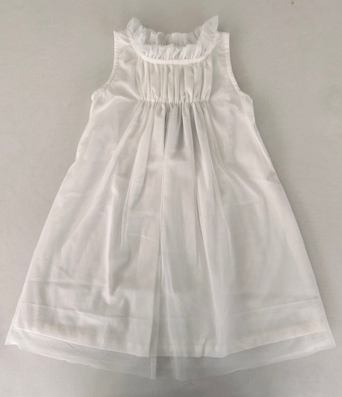 Elegant Lavender Nylon Net Tulle Dress with Ruffle Neck for Kids & Infants DRESS Yo Baby India 