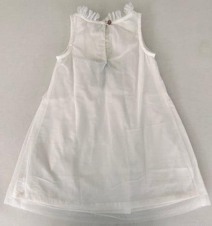 Elegant Lavender Nylon Net Tulle Dress with Ruffle Neck for Kids & Infants DRESS Yo Baby India 