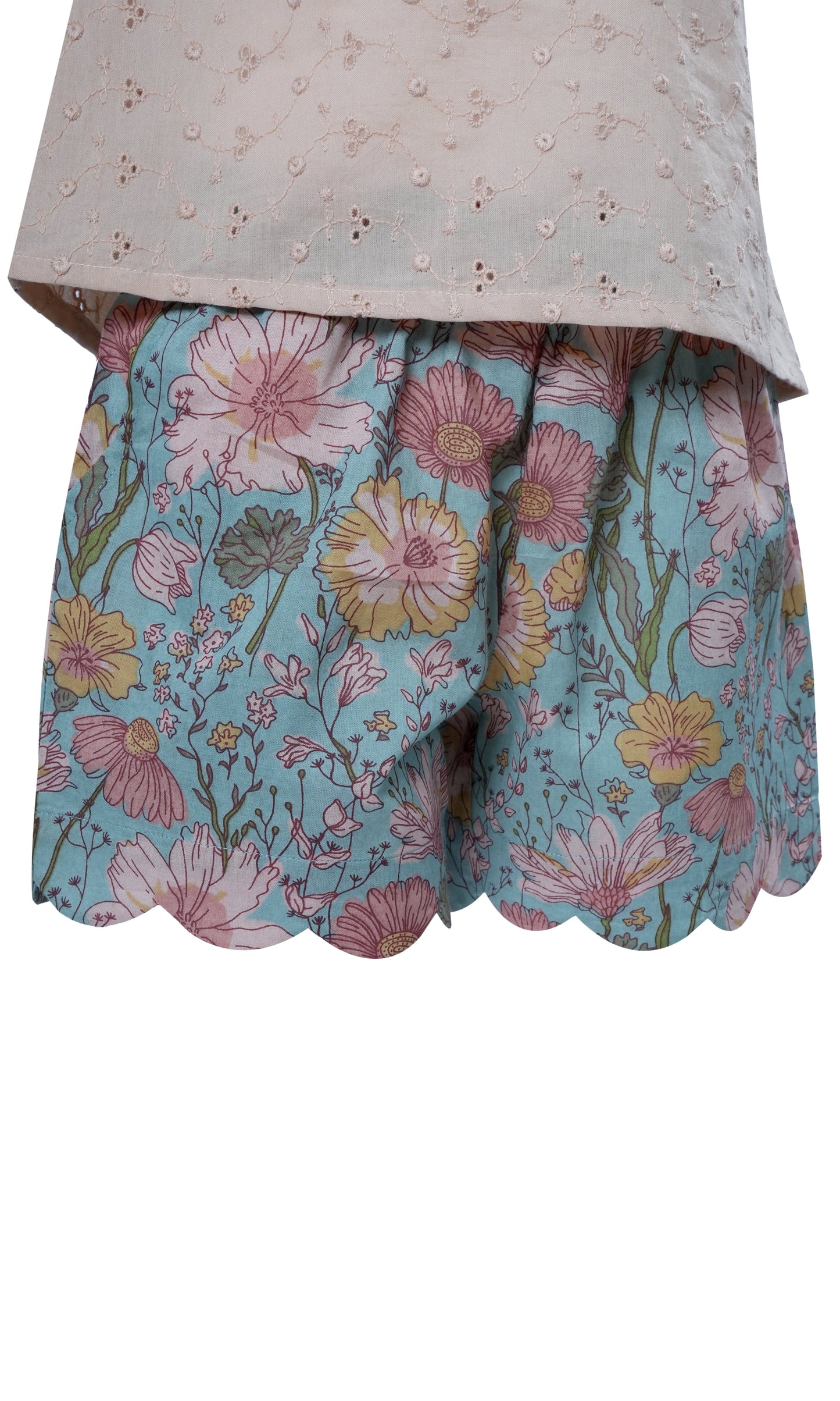 Embroidered Top and Bloomer Set : Infant : Baby Girl Top & Shorts Set Yo Baby India 