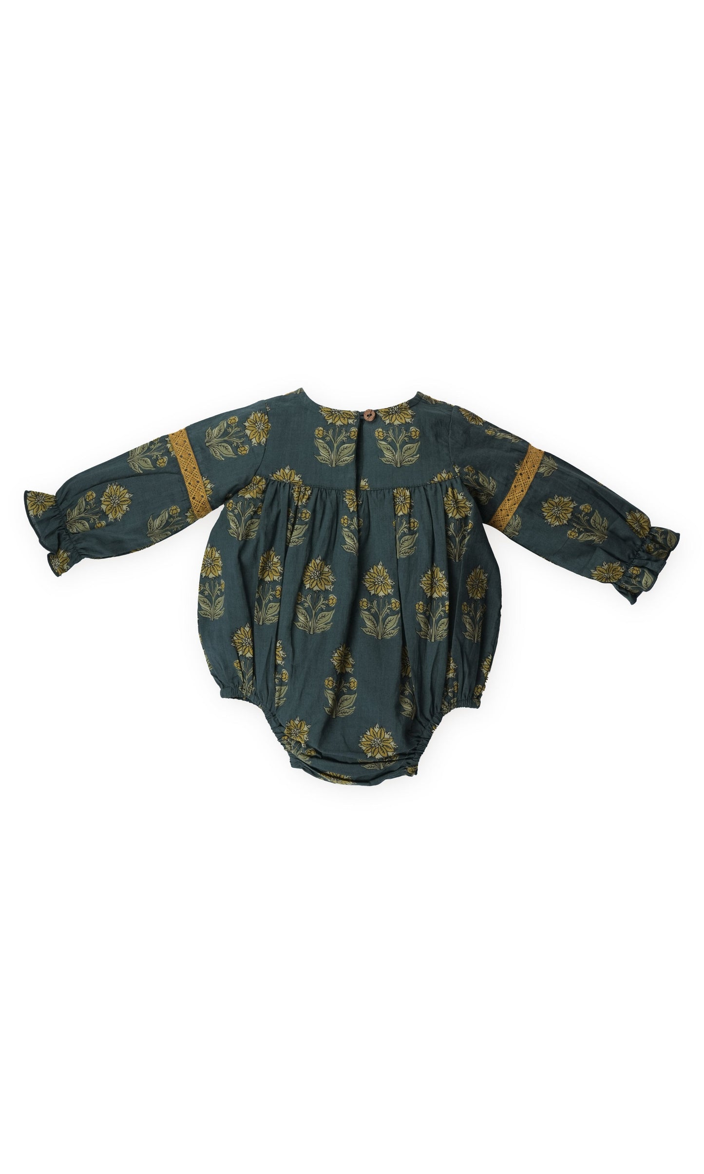 Esti Romper : MOSS GREEN : Infant : BabyGirl Romper Yo Baby India 