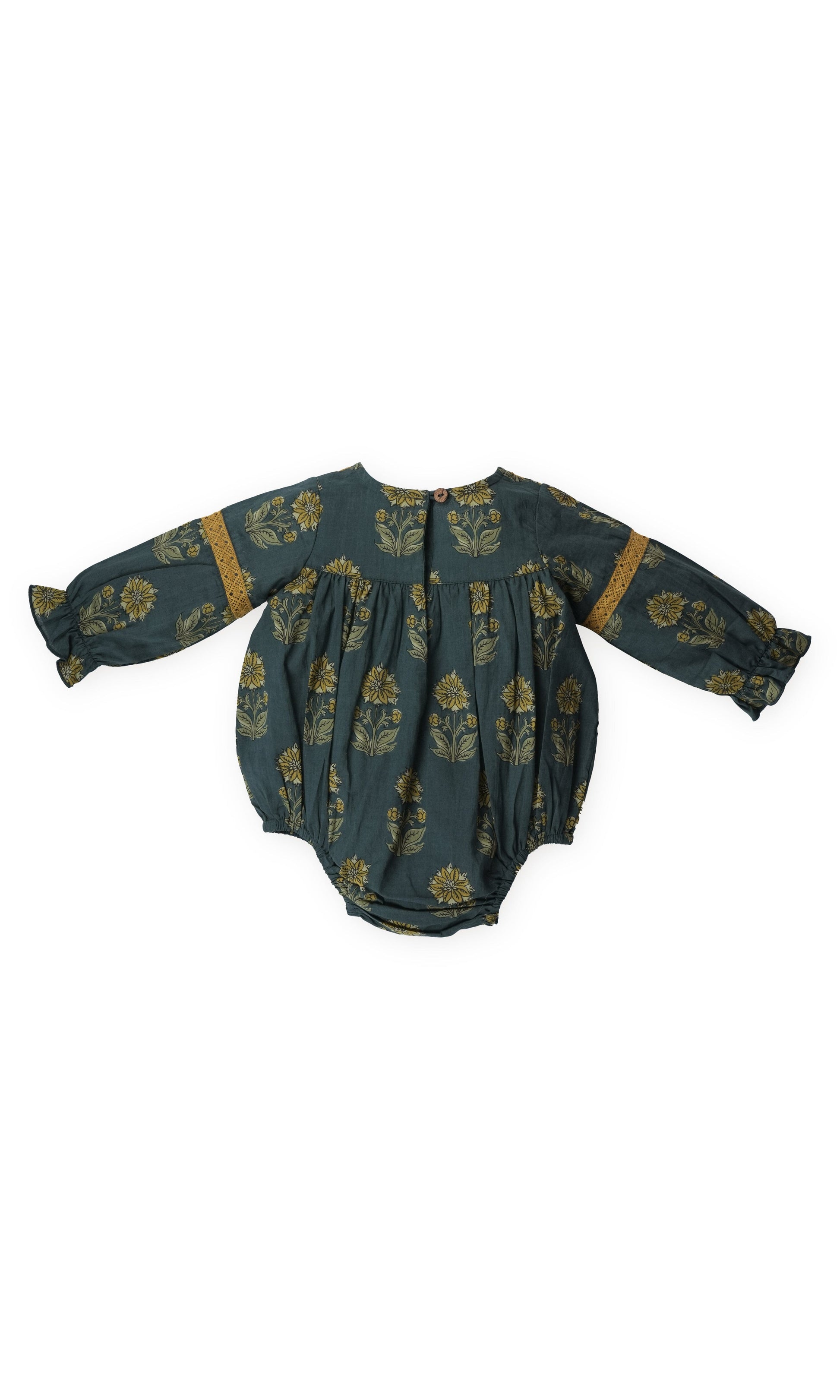 Esti Romper : MOSS GREEN : Infant : BabyGirl Romper Yo Baby India 