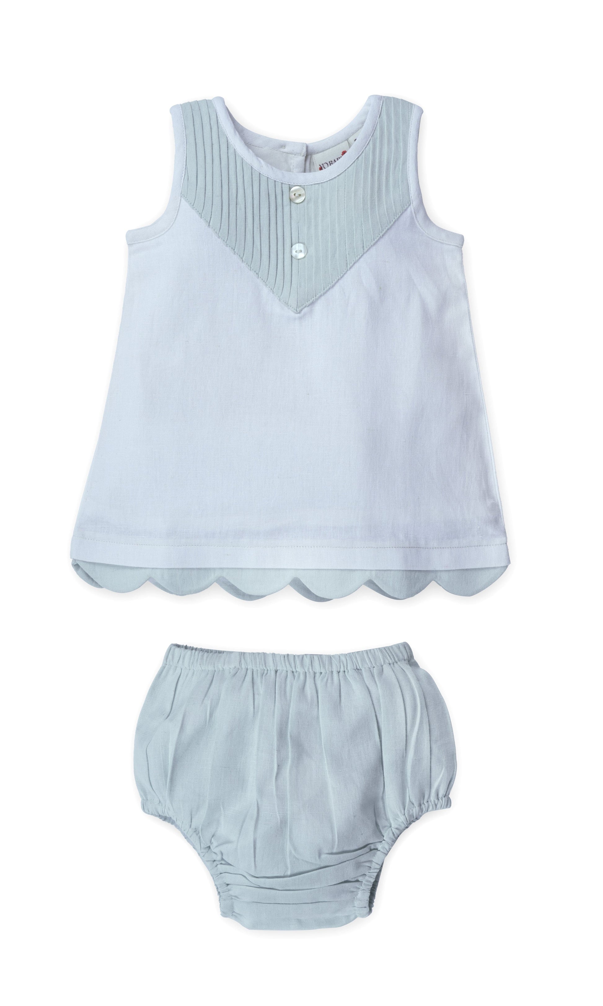 Eve Dress : POWDER BLUE : Infant : Toddler : Tween dress & diaper cover Yo Baby Online 