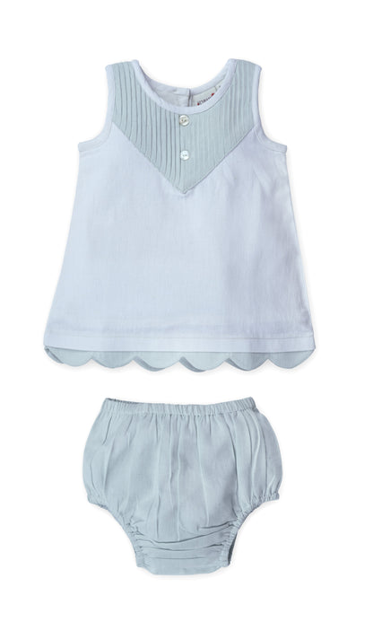 Eve Dress : POWDER BLUE : Infant : Toddler : Tween dress & diaper cover Yo Baby Online 