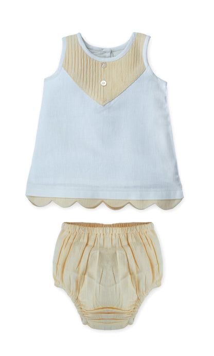 Eve Dress : YELLOW : Infant : Toddler : Tween dress & diaper cover Yo Baby India 