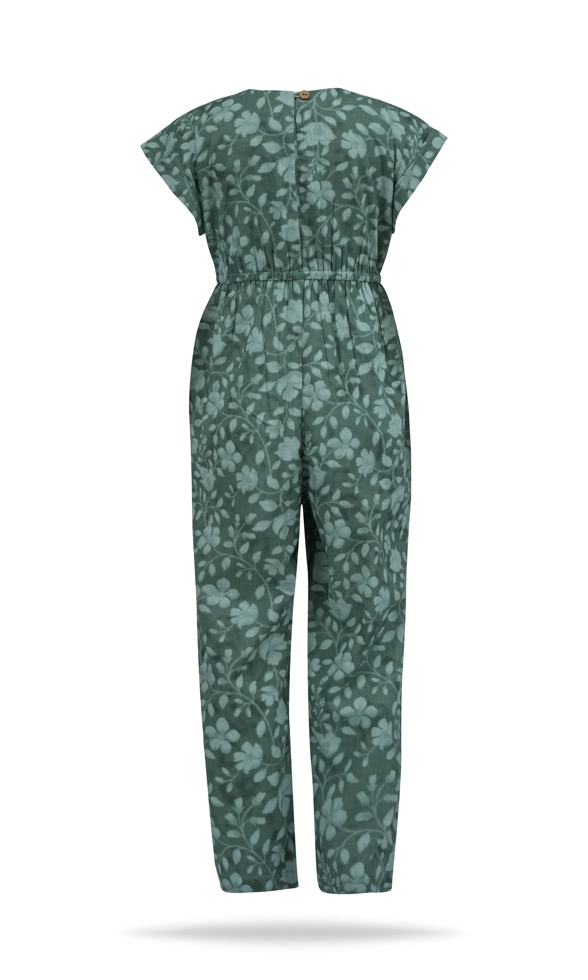 Fiona Jumpsuit with Drawstring Detail : SAGE : Toddler : Tween Jump Suit Yo Baby India 
