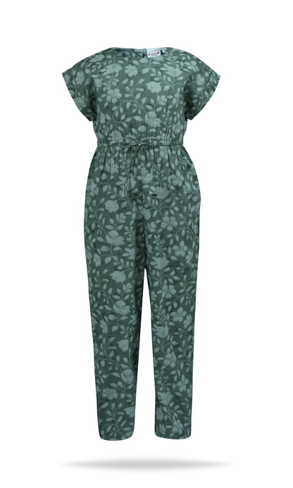 Fiona Jumpsuit with Drawstring Detail : SAGE : Toddler : Tween Jump Suit Yo Baby India 