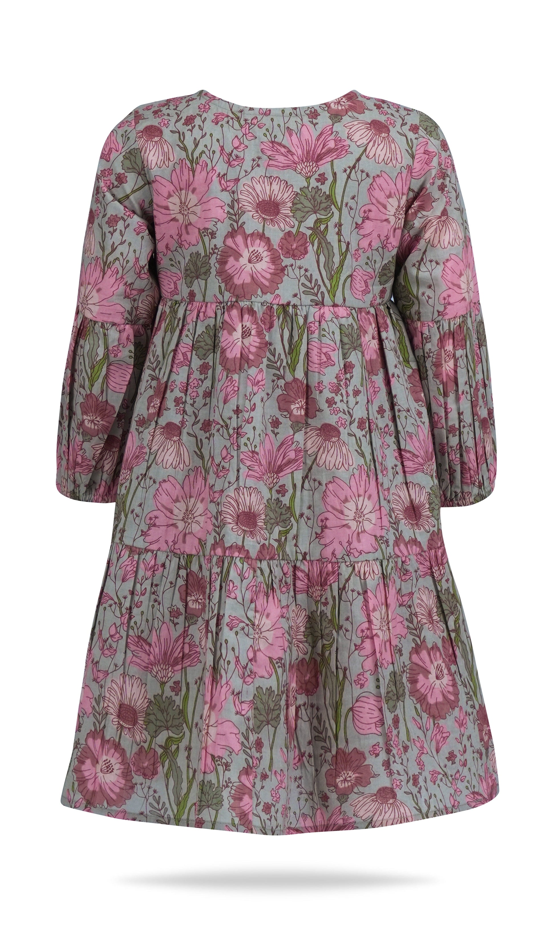 Gauri Dress : CEMENT : Infant : Toddler : Tween dress & diaper cover Yo Baby India 