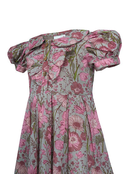 Gulabo Dress : CEMENT : Infant : Toddler : Tween DRESS Yo Baby India 