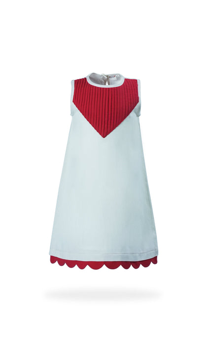 Heart Themed Scalloped Dress dress & diaper cover Yo Baby Wholesale 