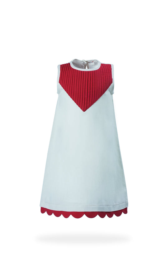 Heart Themed Scalloped Dress dress & diaper cover Yo Baby Wholesale 