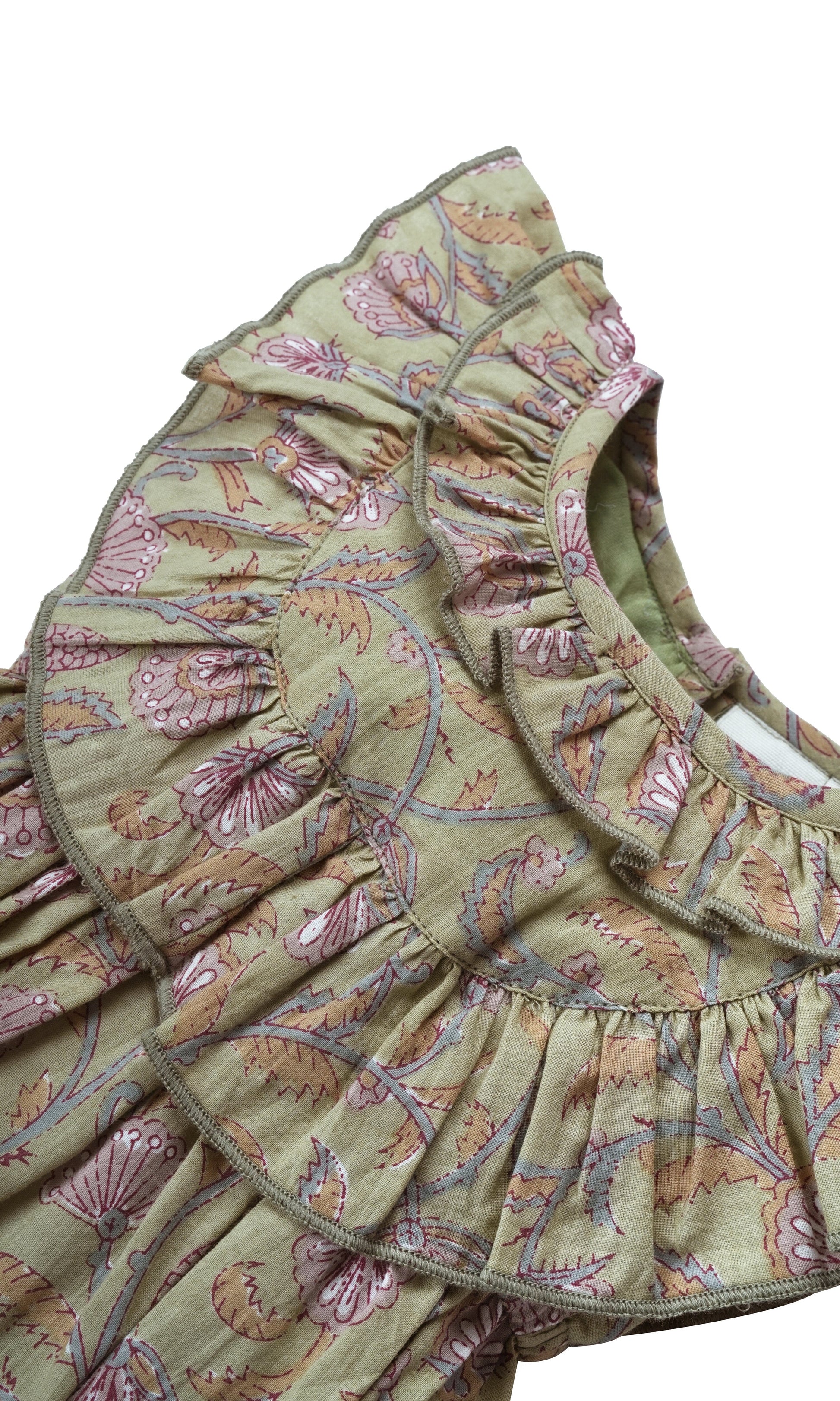 Ira Romper : SAGE : infant : Baby Girl Romper Yo Baby India 