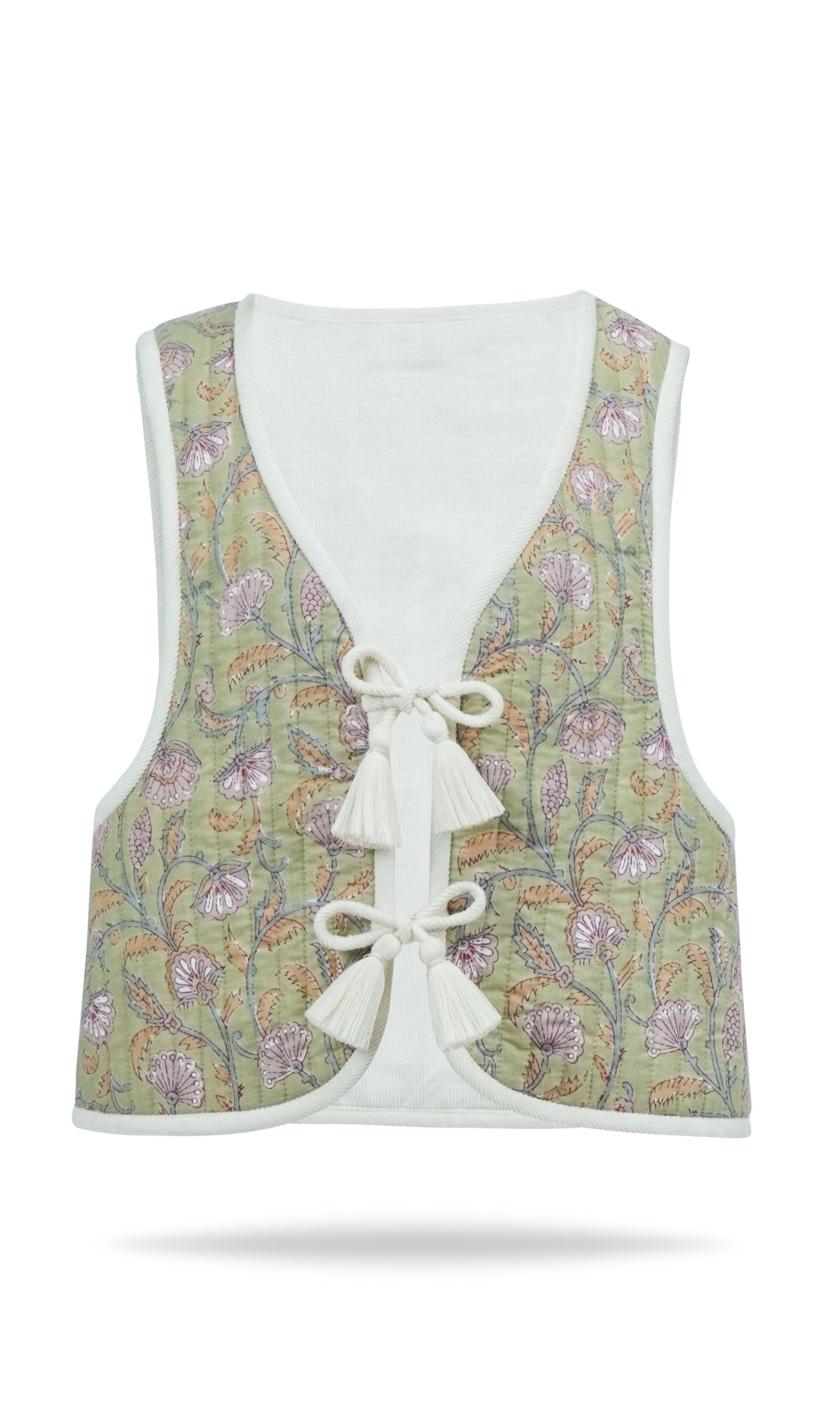 Jane Reversible Quilted Jacket : OFF-WHITE : Infant : Toddler : Tween Jacket Yo Baby India 