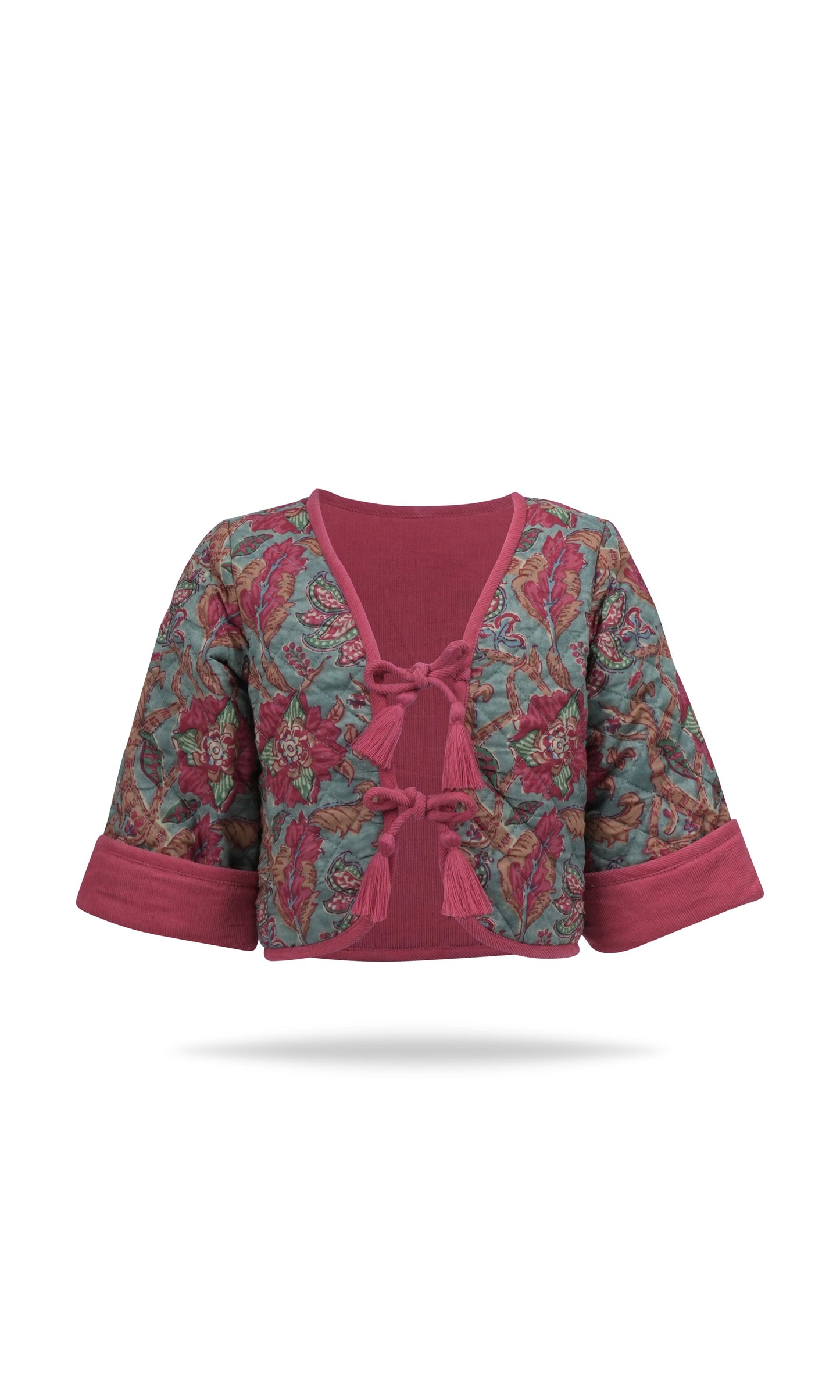 Jill Reversible Quilted Jacket : CHRISTMAS RED : Infant : Toddler : Tween Jacket Yo Baby India 