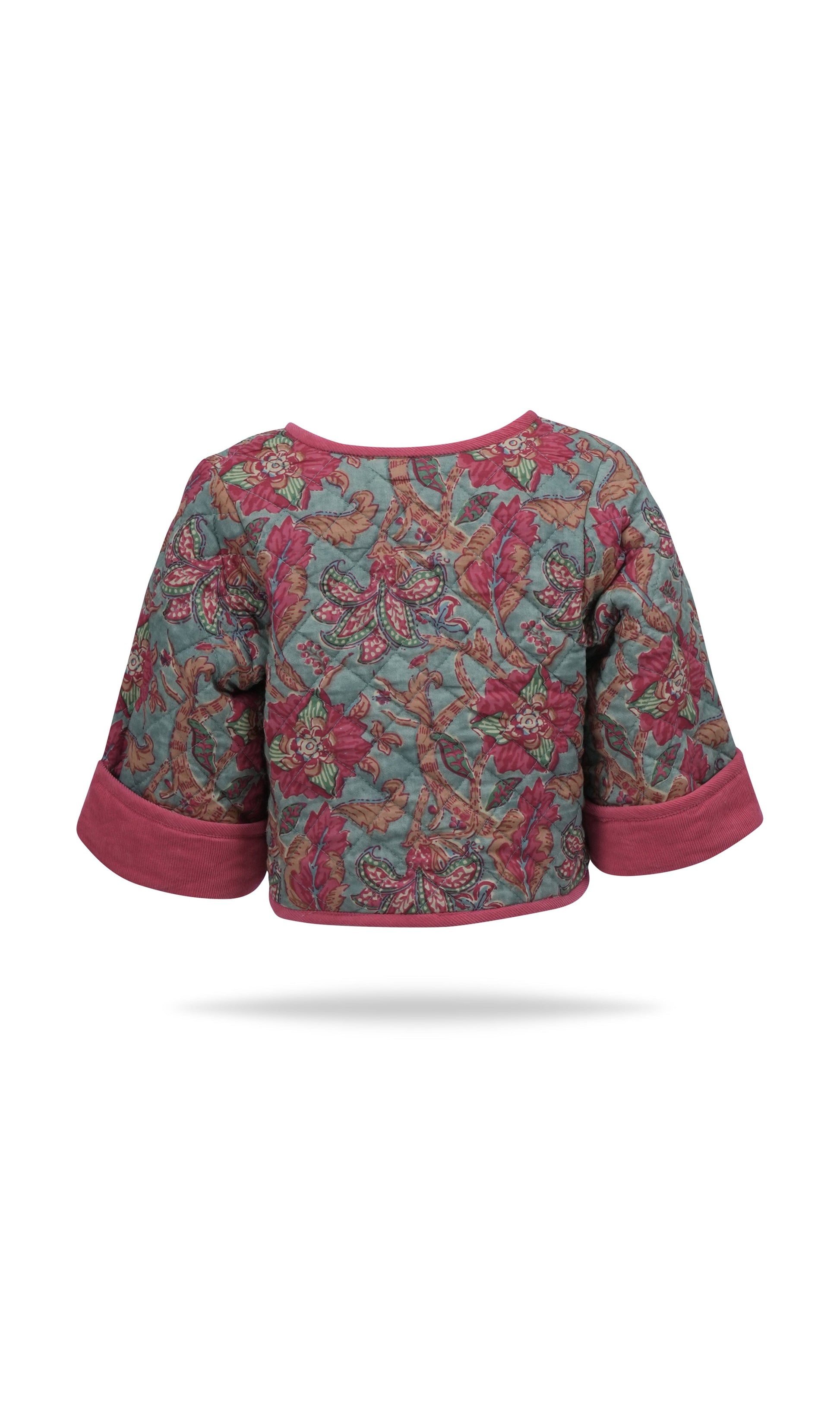 Jill Reversible Quilted Jacket : CHRISTMAS RED : Infant : Toddler : Tween Jacket Yo Baby India 
