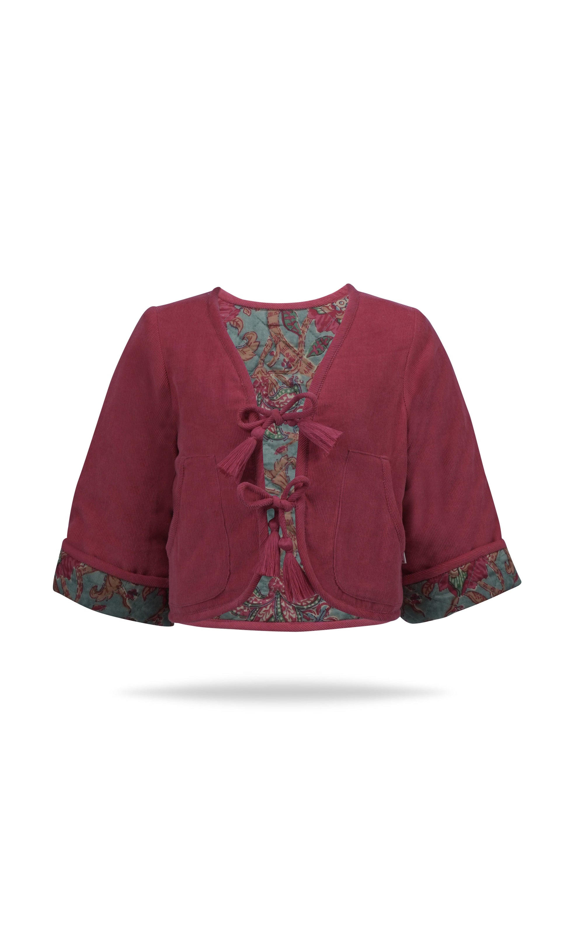 Jill Reversible Quilted Jacket : CHRISTMAS RED : Infant : Toddler : Tween Jacket Yo Baby India 