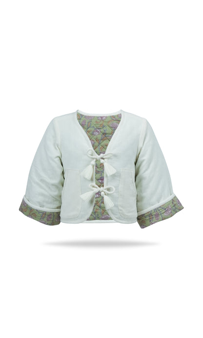 Jill Reversible Quilted Jacket : OFF-WHITE : Infant : Toddler : Tween