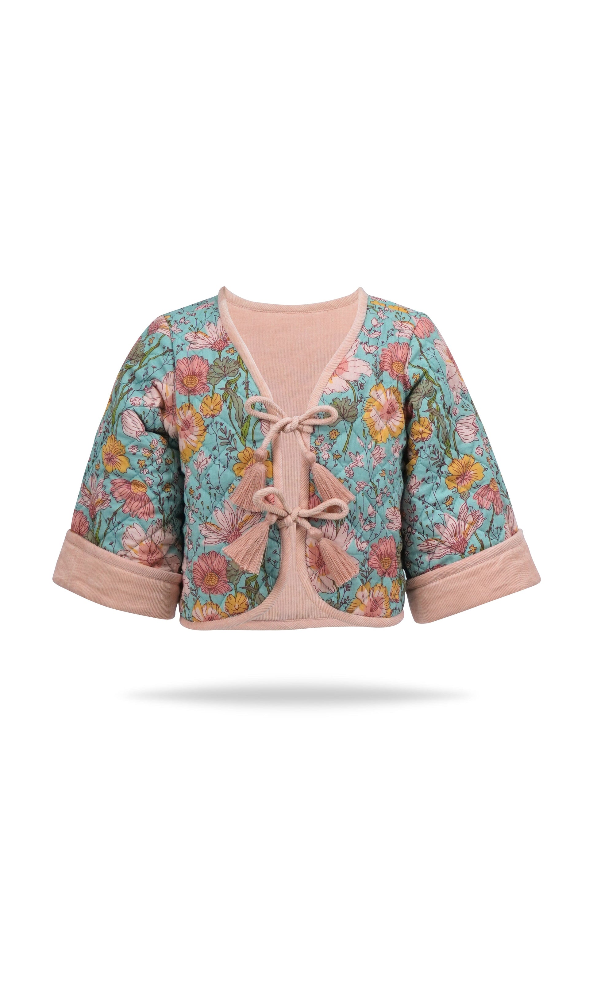 Jill Reversible Quilted Jacket : ROSE : Infant : Toddler : Tween Jacket Yo Baby India 