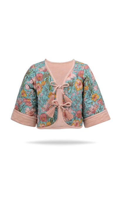 Jill Reversible Quilted Jacket : ROSE : Infant : Toddler : Tween Jacket Yo Baby India 