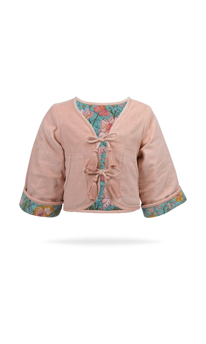 Jill Reversible Quilted Jacket : ROSE : Infant : Toddler : Tween Jacket Yo Baby India 