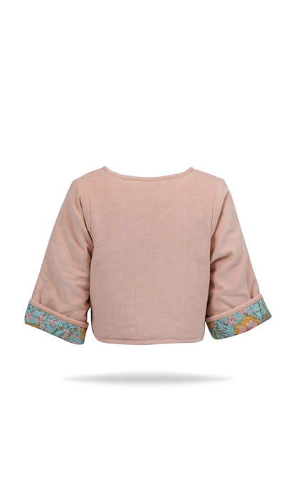 Jill Reversible Quilted Jacket : ROSE : Infant : Toddler : Tween Jacket Yo Baby India 