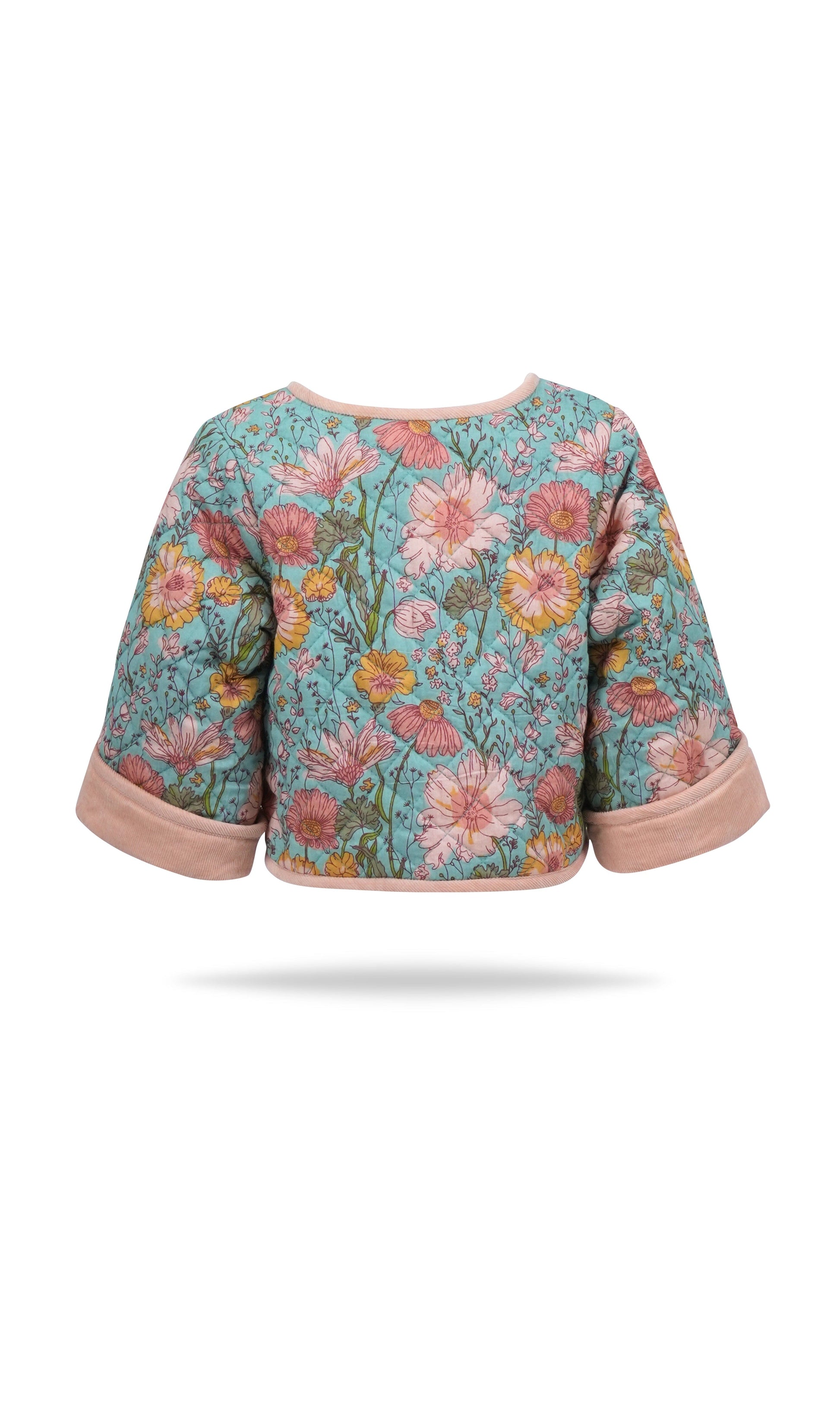 Jill Reversible Quilted Jacket : ROSE : Infant : Toddler : Tween Jacket Yo Baby India 