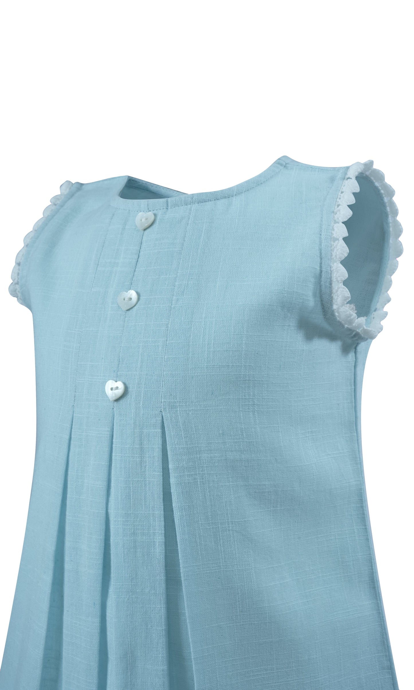 Powder-Blue Lace Detail Dress dress & diaper cover Yo Baby Wholesale 