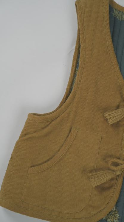 Jane Reversible Quilted Jacket : MUSTARD : Infant : Toddler : Tween