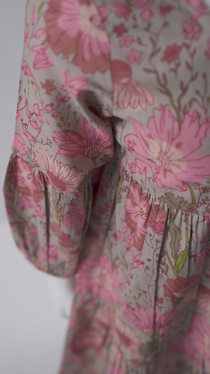 Gauri Dress : CEMENT : Infant : Toddler : Tween